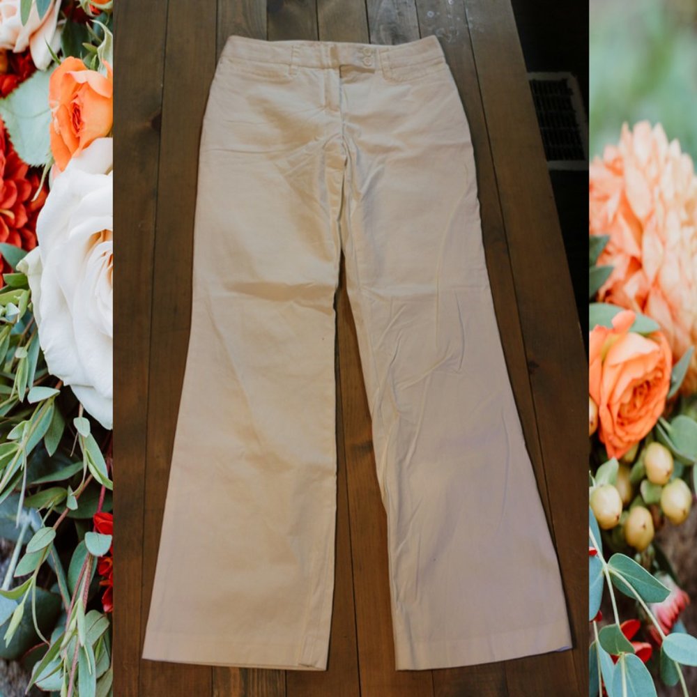 Liz Claiborne Audra Straight leg White Pants Size 4